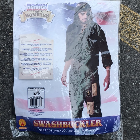 Swashbuckler complete adult Halloween costumes - Picture 5 of 8